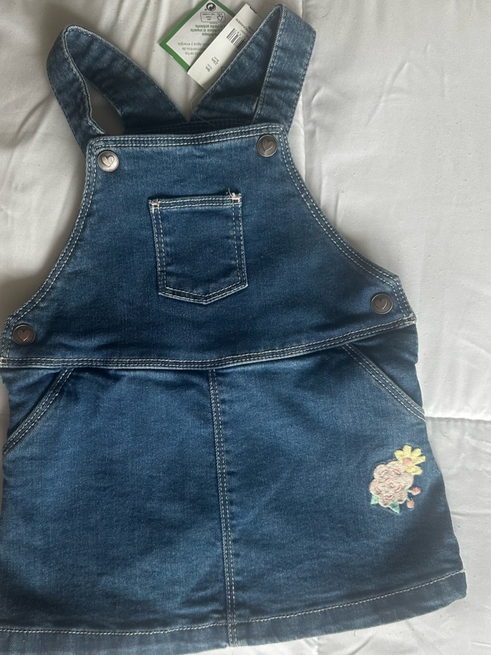 Denim Overall Dress for Baby 18M